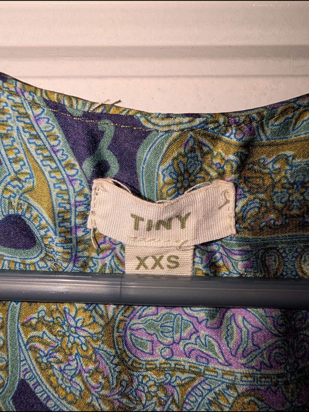 Anthropology Sleeveless Paisley Tiered Sundress in Blue-Green - Picture 6 of 6